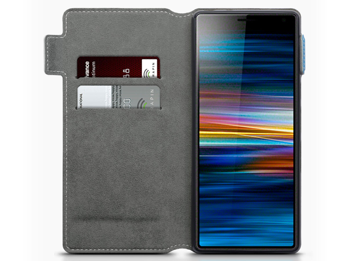 CaseBoutique Slim Wallet Case Blauw - Sony Xperia 10 hoesje