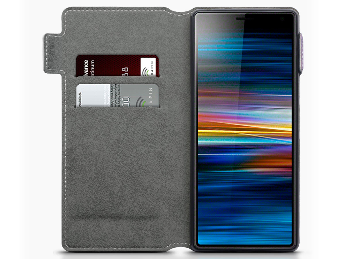 CaseBoutique Slim Wallet Case Paars - Sony Xperia 10 hoesje