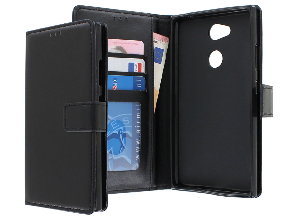 Bookcase Wallet Zwart - Sony Xperia L2 hoesje