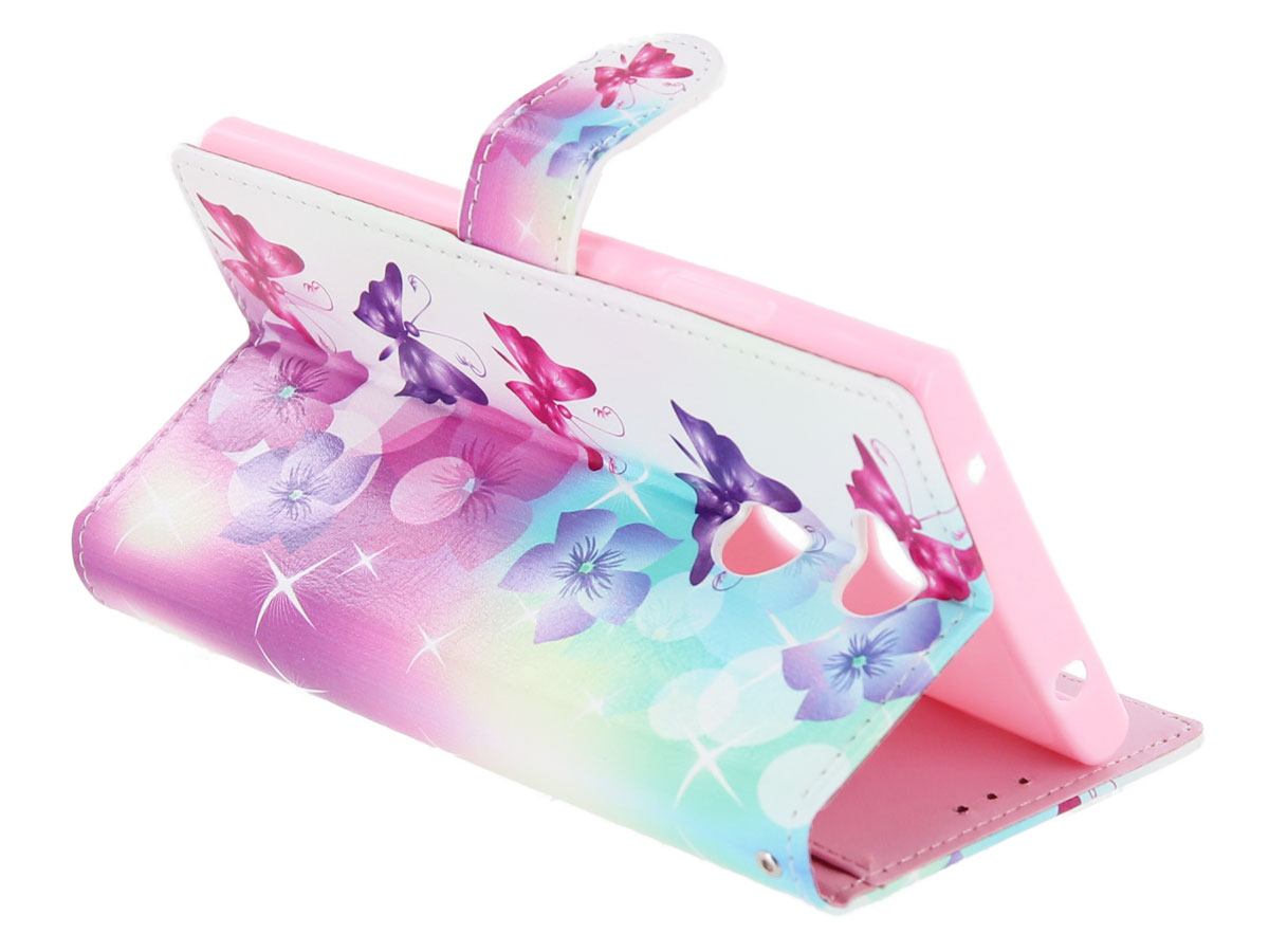 Vlinders Bookcase Wallet - Sony Xperia L2 hoesje