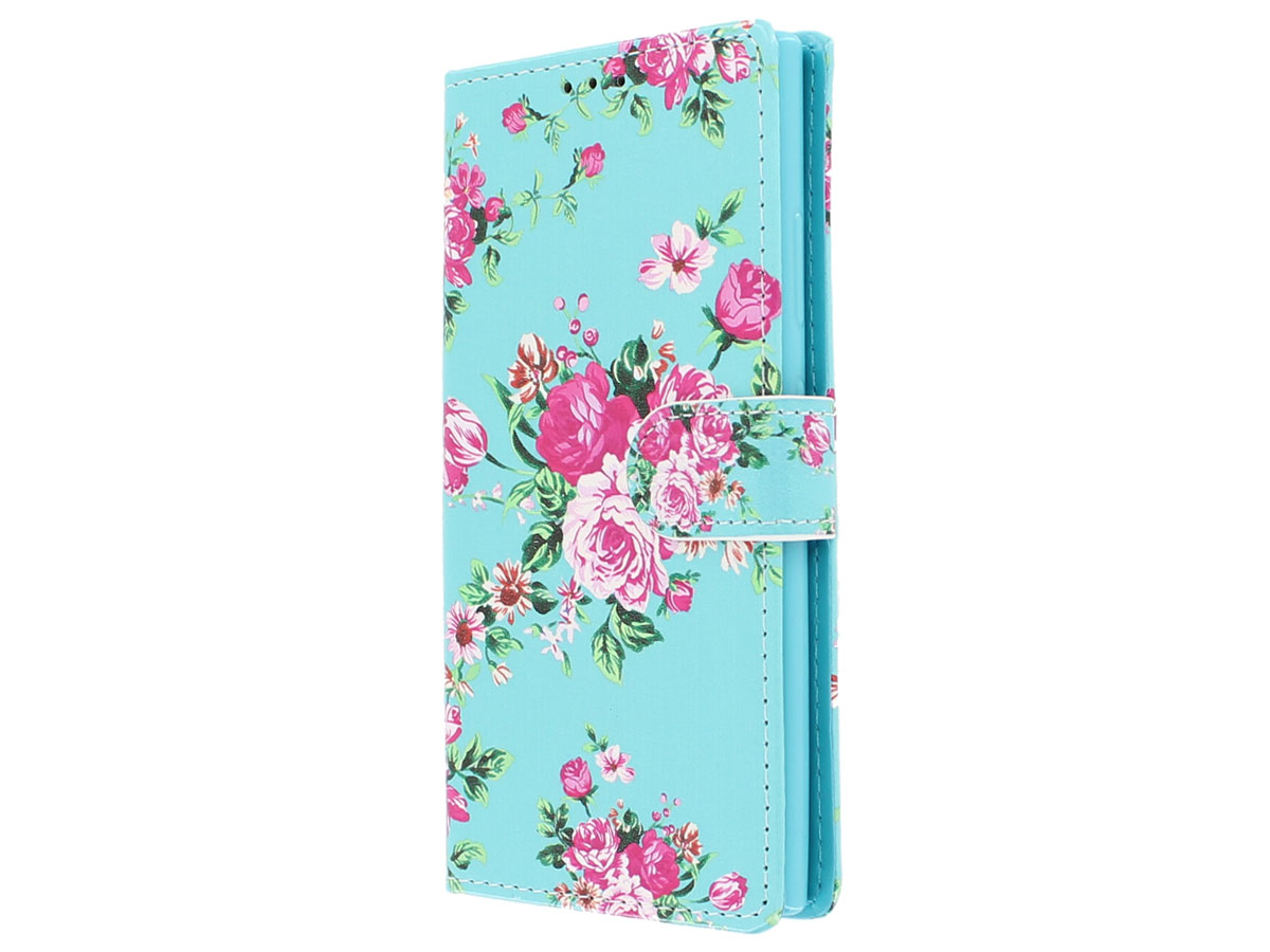 Flower Bookcase Wallet - Sony Xperia L2 hoesje