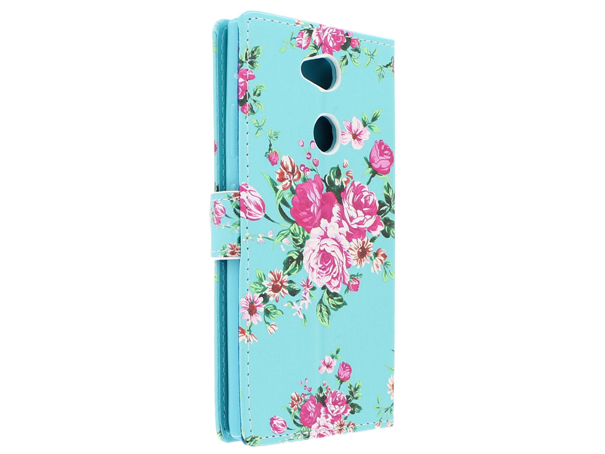 Flower Bookcase Wallet - Sony Xperia L2 hoesje