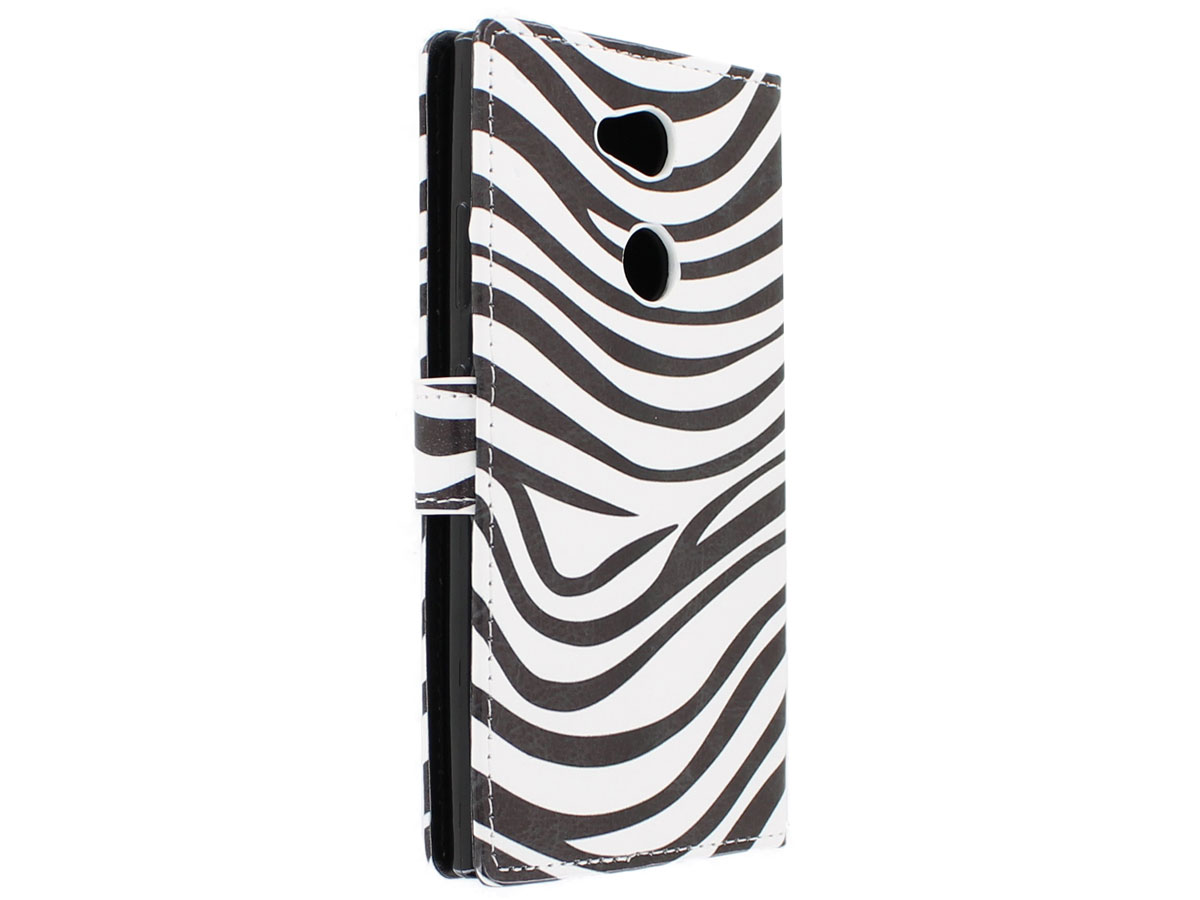 Zebra Bookcase Wallet - Sony Xperia L2 hoesje