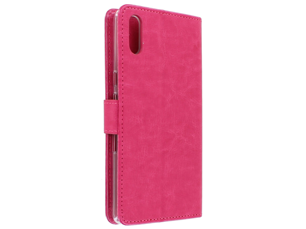 Book Case Mapje Roze - Sony Xperia L3 hoesje
