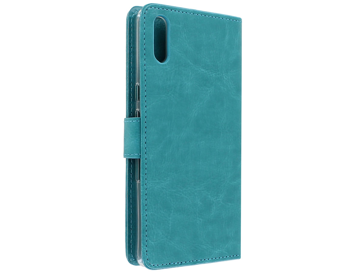 Book Case Mapje Turquoise - Sony Xperia L3 hoesje