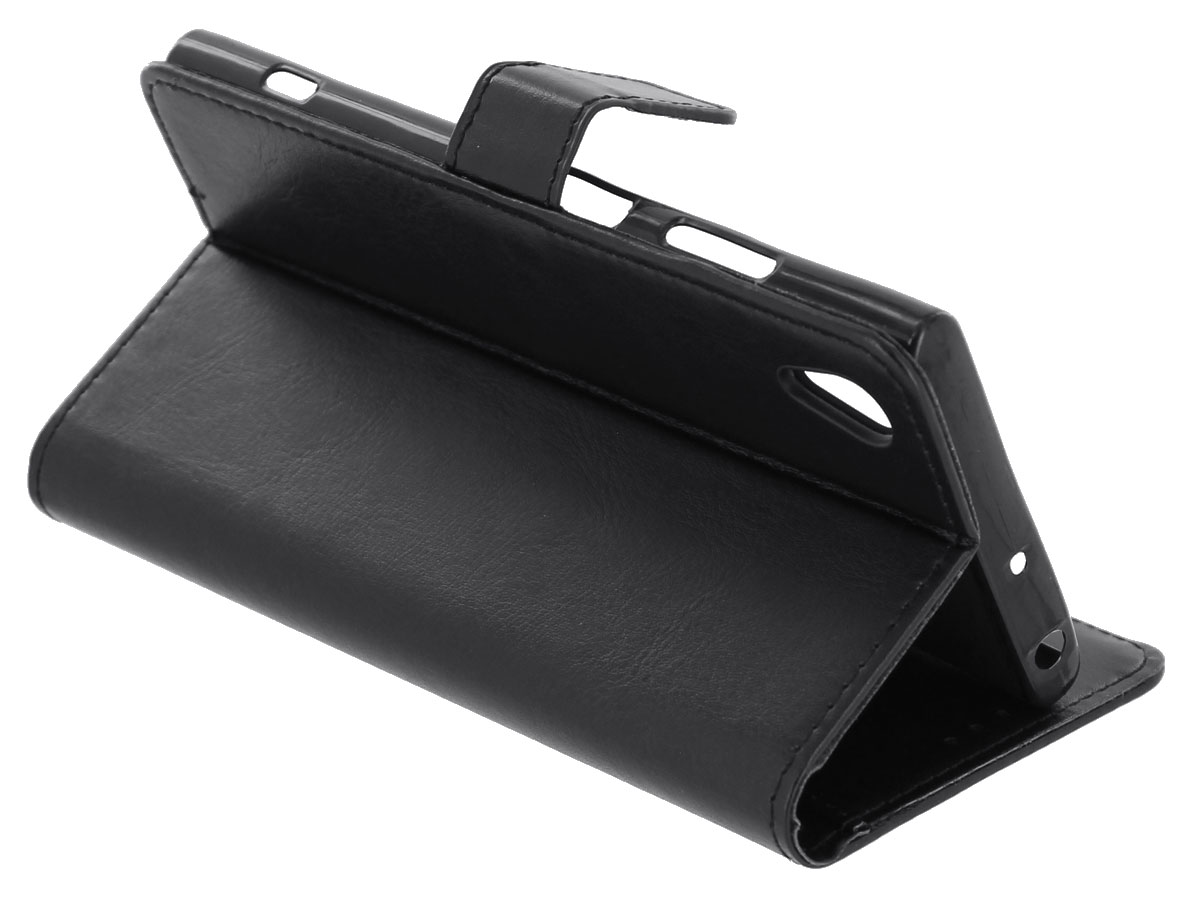 Bookcase Wallet Zwart - Sony Xperia XA1 Plus hoesje