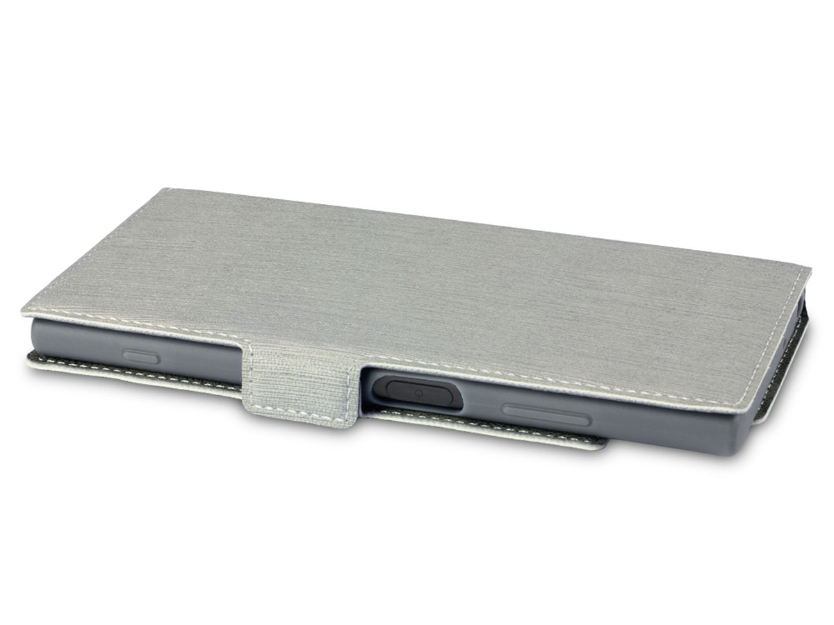 Covert SlimFit Book Grijs - Sony Xperia XA1 Plus Hoesje