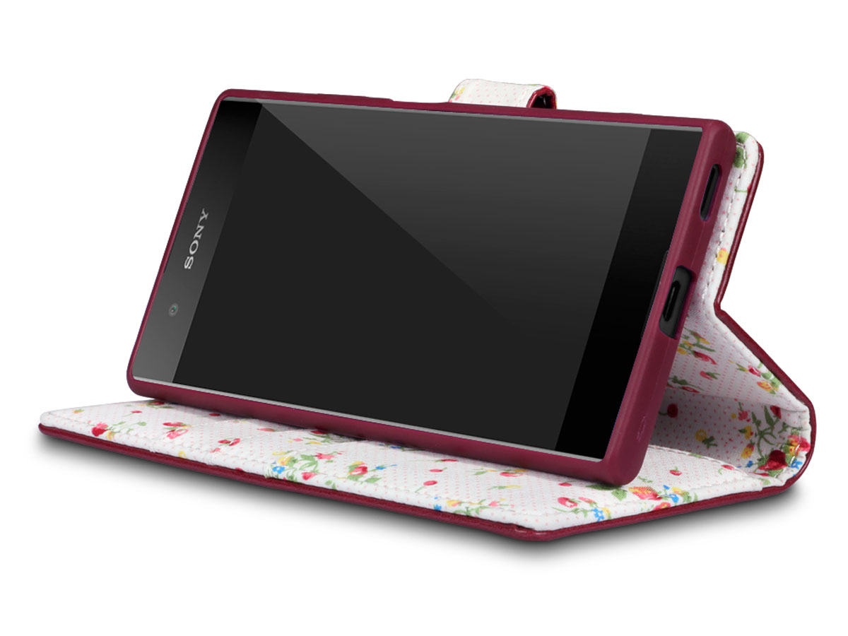 CaseBoutique Flower Bookcase - Sony Xperia XA1 Plus Hoesje