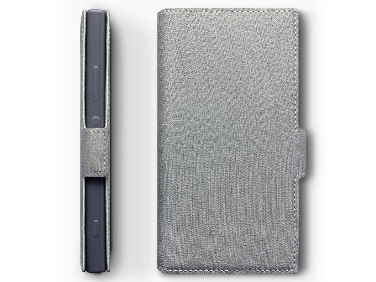 Covert Slimfit Bookcase Grijs - Sony Xperia XA2 hoesje