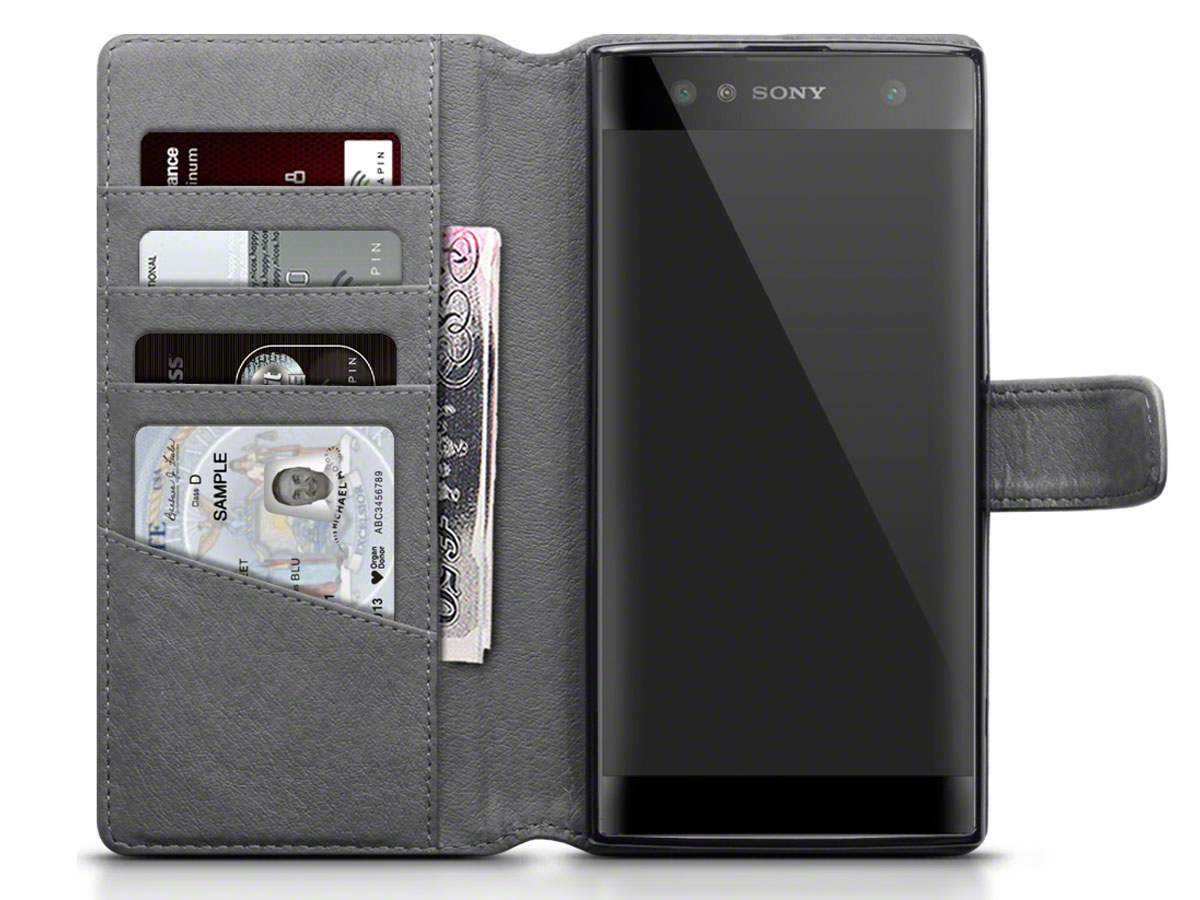 CaseBoutique Book Grijs Leer - Sony Xperia XA2 Ultra hoesje