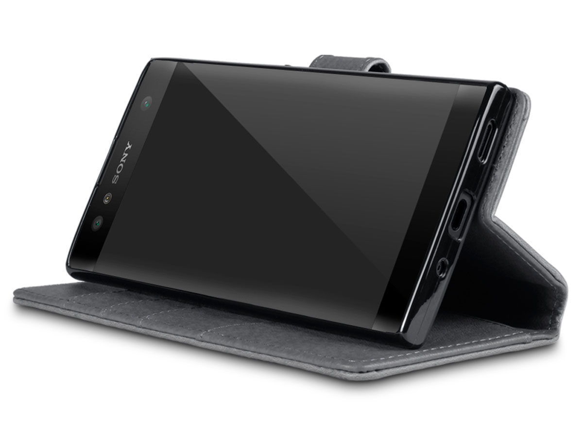 CaseBoutique Book Grijs Leer - Sony Xperia XA2 Ultra hoesje