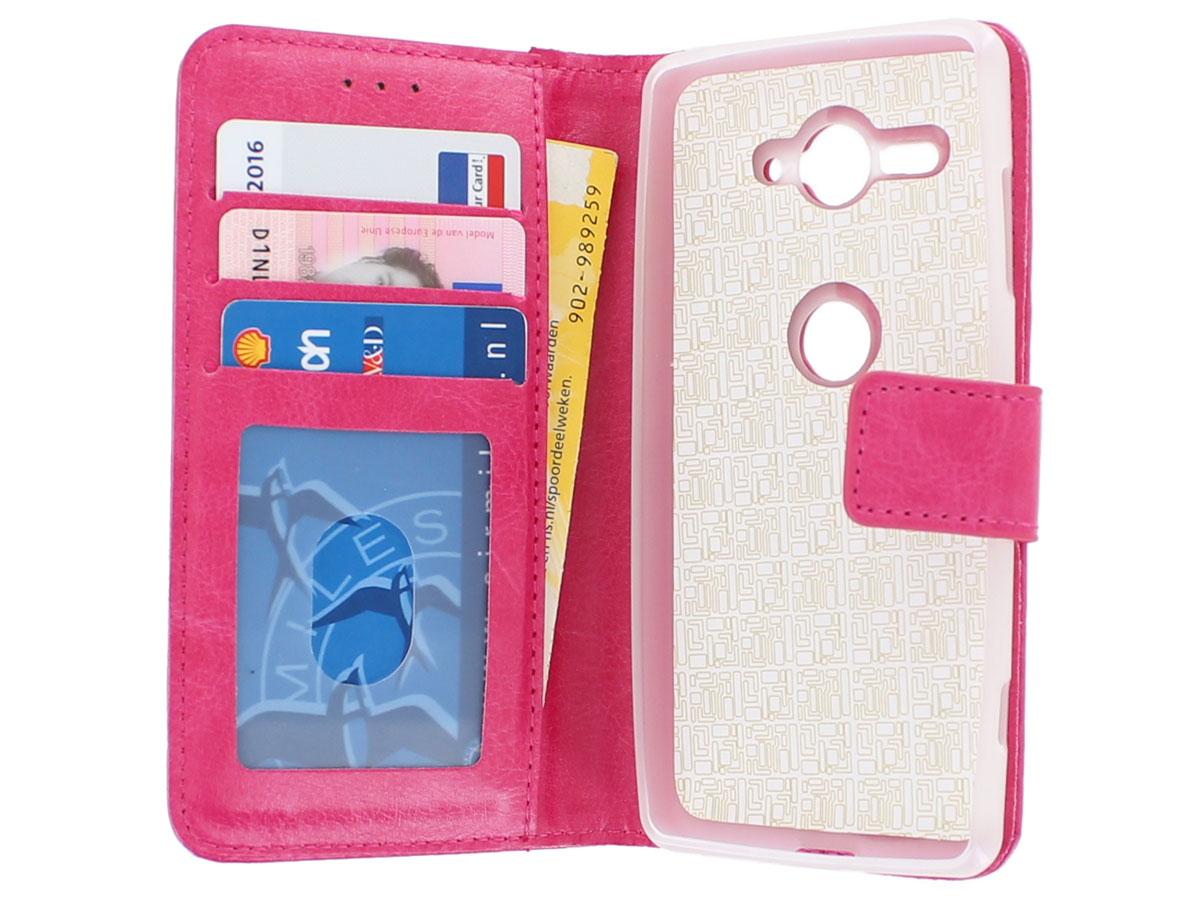 Bookcase Wallet Roze - Sony Xperia XZ2 Compact hoesje