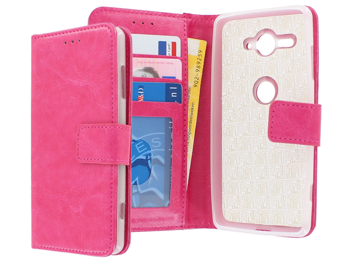 Bookcase Wallet Roze - Sony Xperia XZ2 Compact hoesje