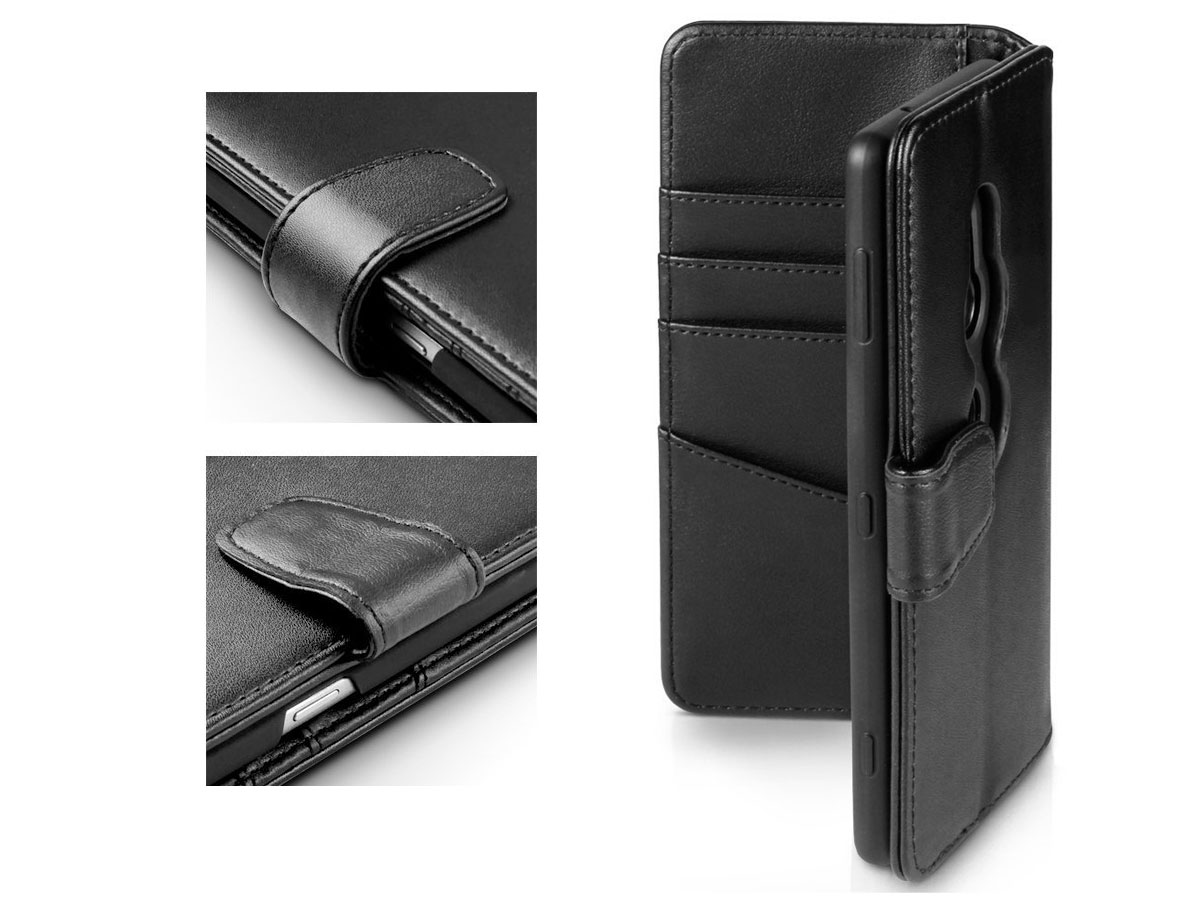 CaseBoutique Leren Case Zwart - Sony Xperia XZ2 Hoesje