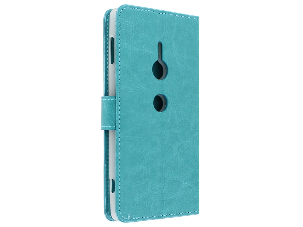 Bookcase Wallet Turquoise - Sony Xperia XZ2 hoesje