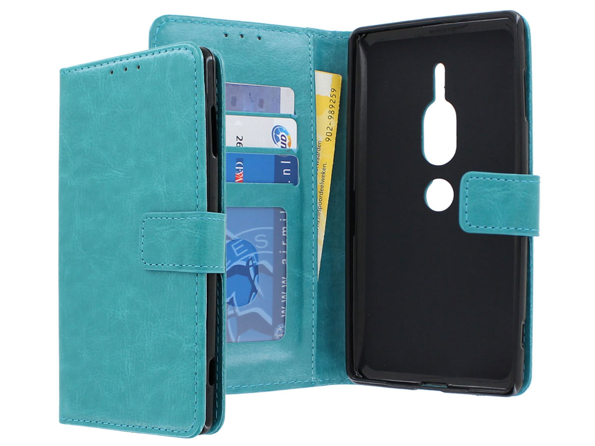Bookcase Turquoise - Sony Xperia XZ2 Premium hoesje