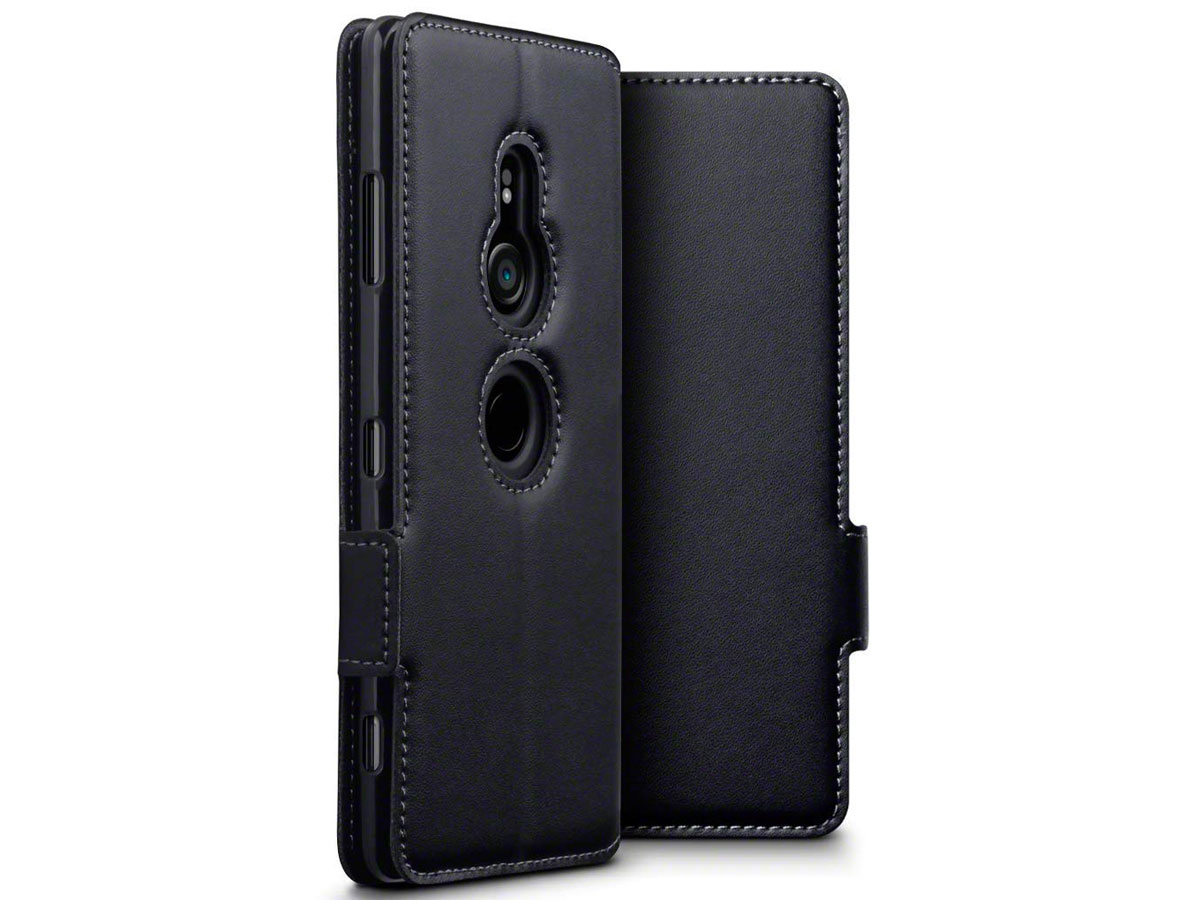 CaseBoutique Slim Wallet Leer - Sony Xperia XZ3 hoesje