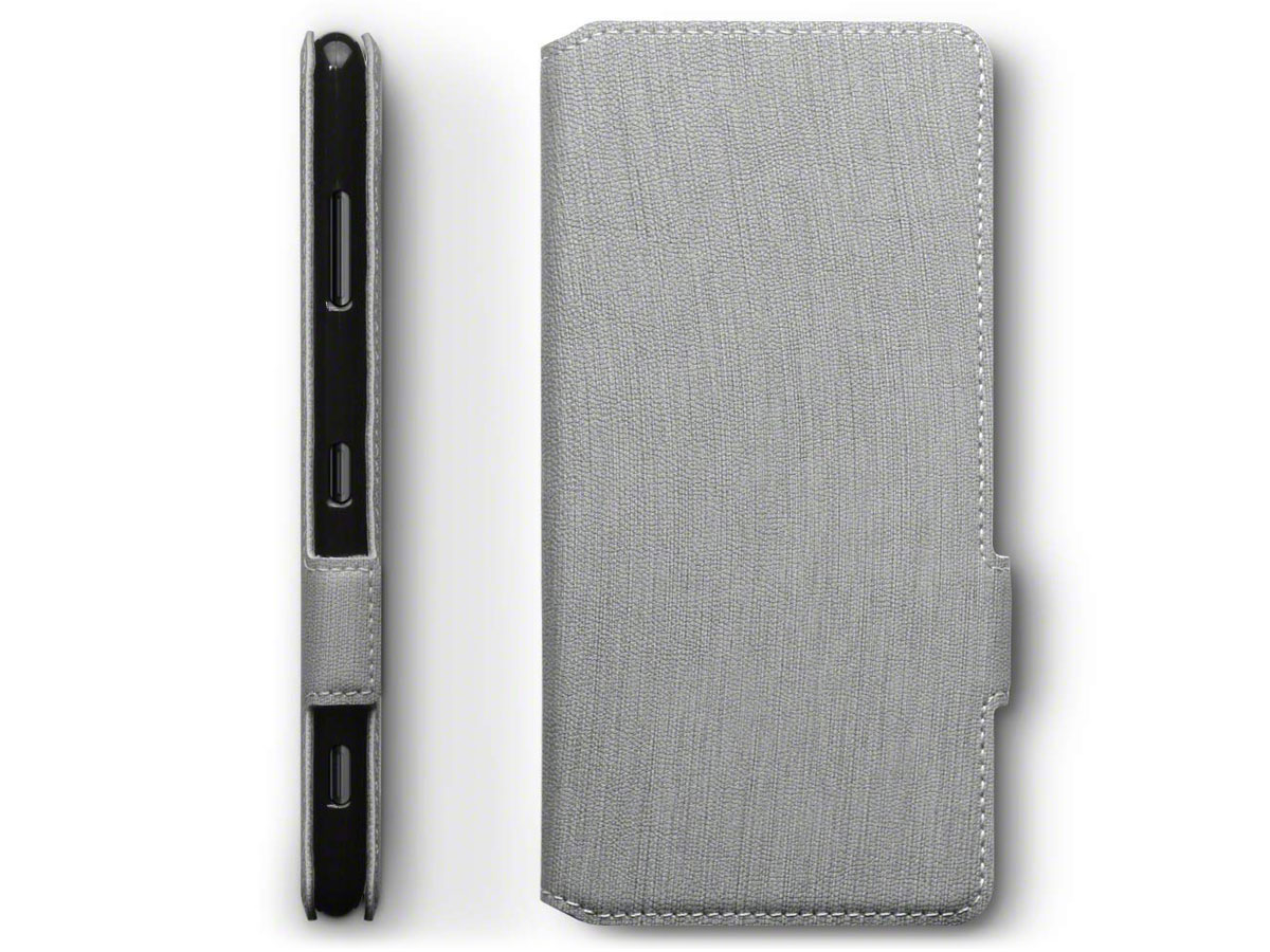 CaseBoutique Slim Wallet Grijs - Sony Xperia XZ3 hoesje