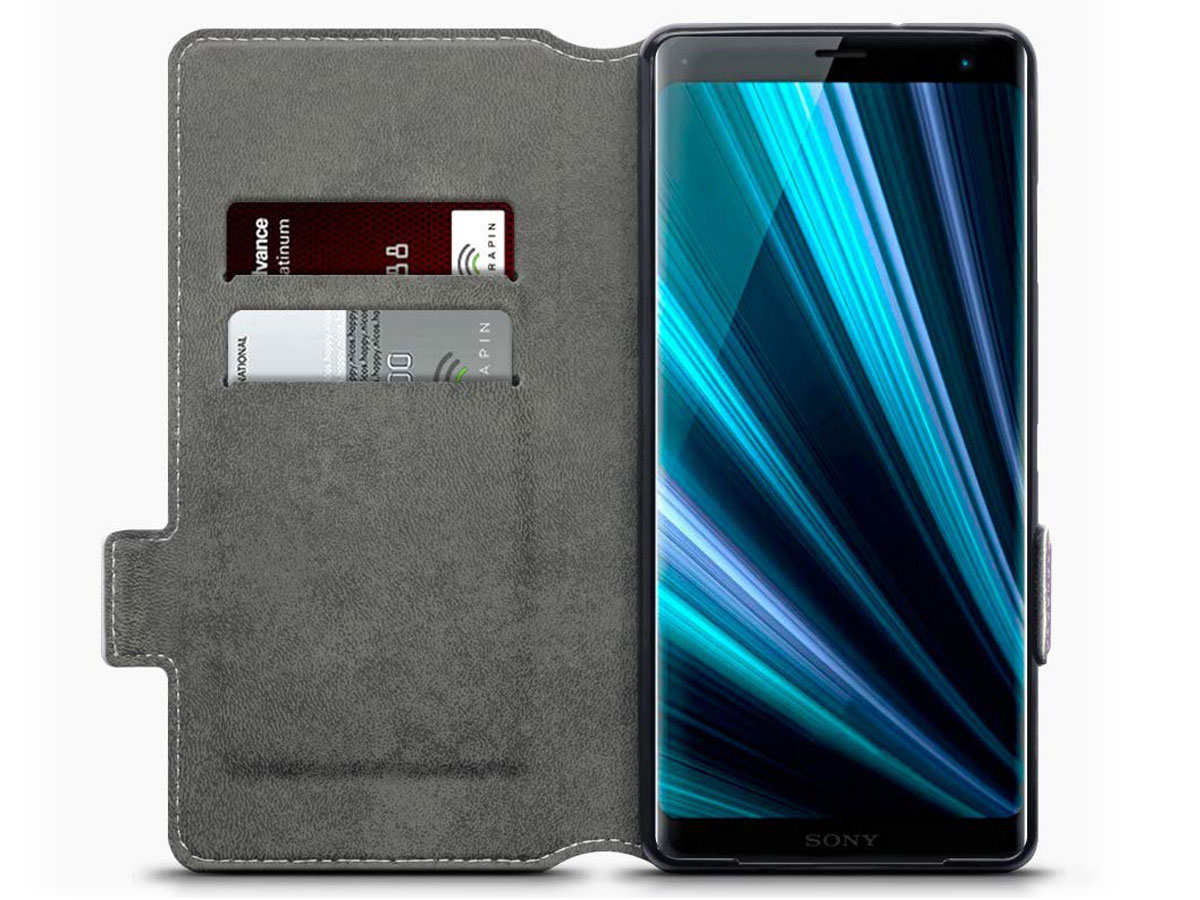 CaseBoutique Slim Wallet Paars - Sony Xperia XZ3 hoesje