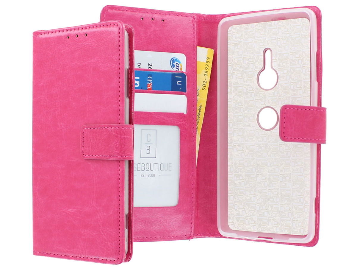 Book Case Wallet Roze - Sony Xperia XZ3 hoesje