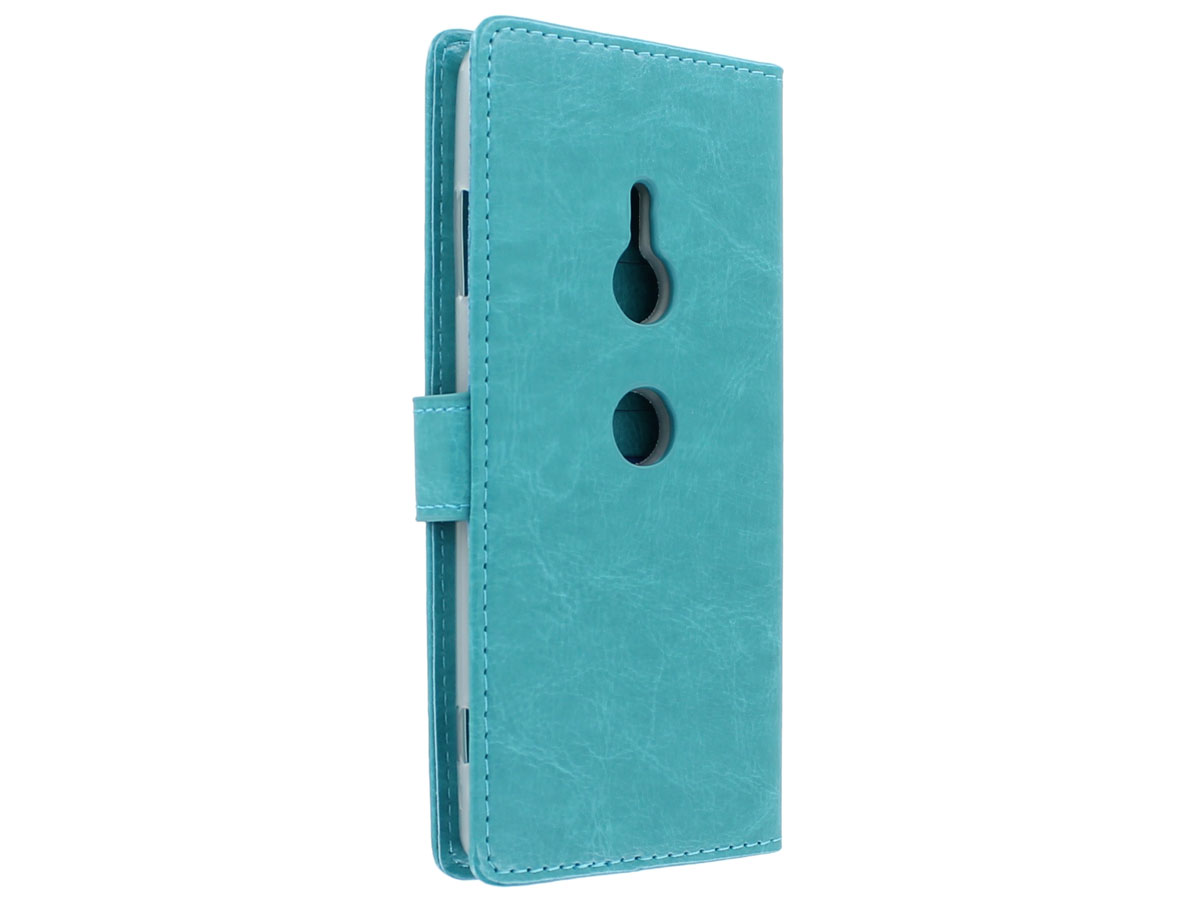 Book Case Wallet Turquoise - Sony Xperia XZ3 hoesje