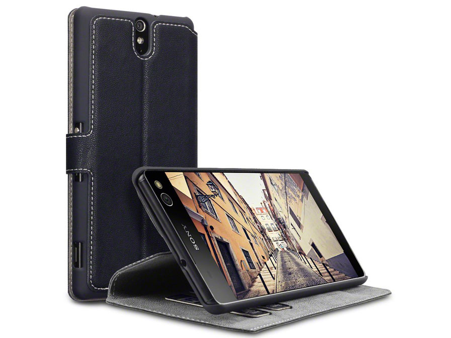 Enzovoorts Panorama vrek Covert Ultraslim Bookcase | Sony Xperia C5 Ultra hoesje