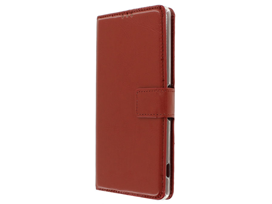 Wallet Book Case - Sony Xperia C5 Ultra hoesje (Bruin)