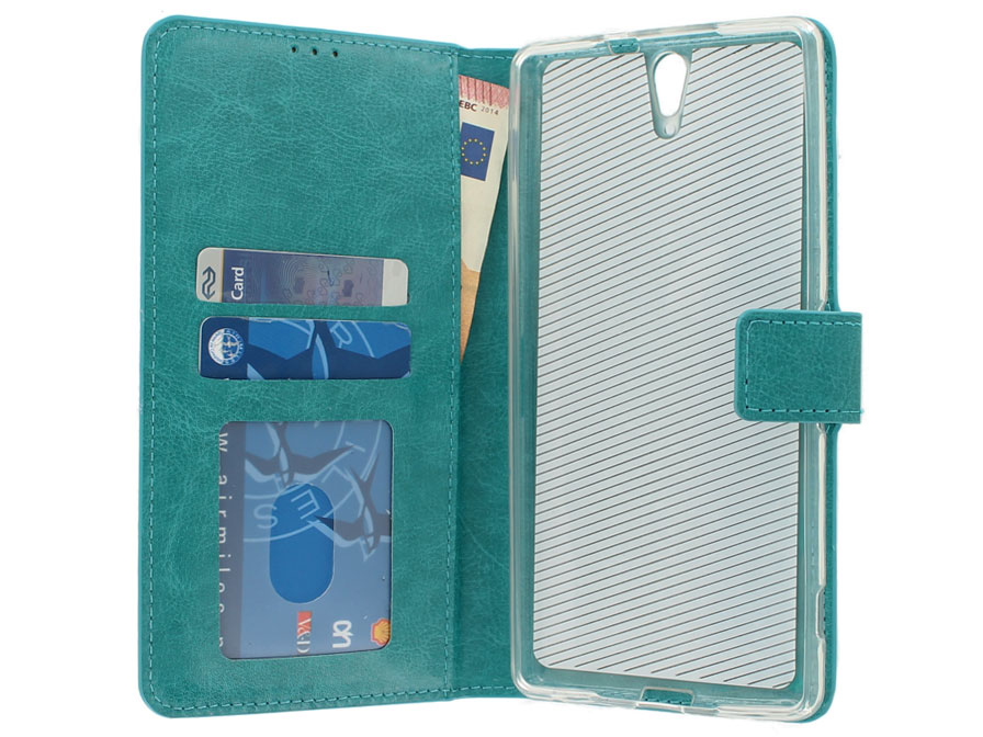 Wallet Book Case - Sony Xperia C5 Ultra hoesje (Turqu.)