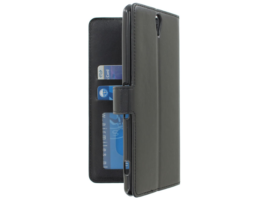 Wallet Book Case - Sony Xperia C5 Ultra hoesje (Zwart)