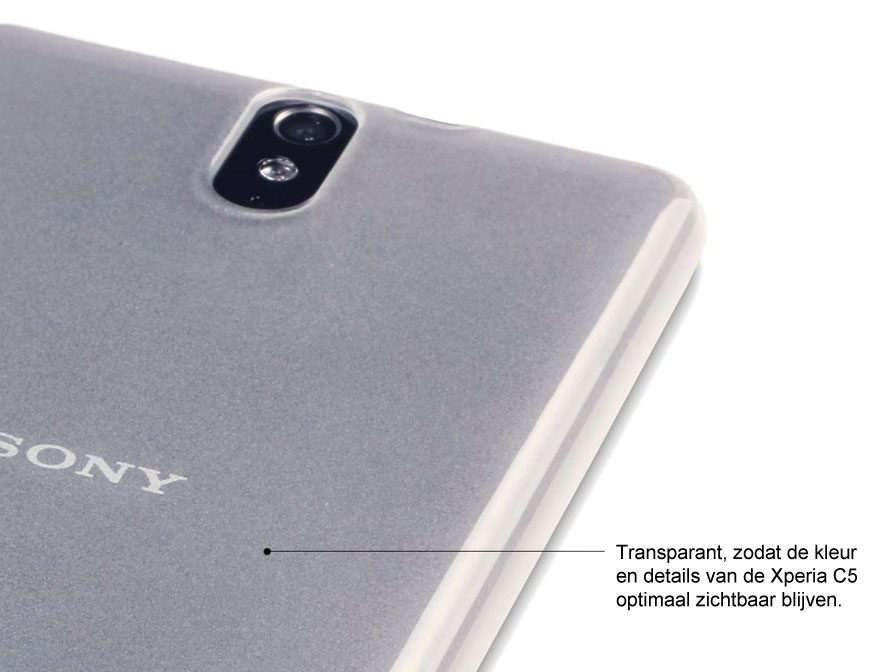 Doorzichtige TPU Case - Sony Xperia C5 Ultra hoesje