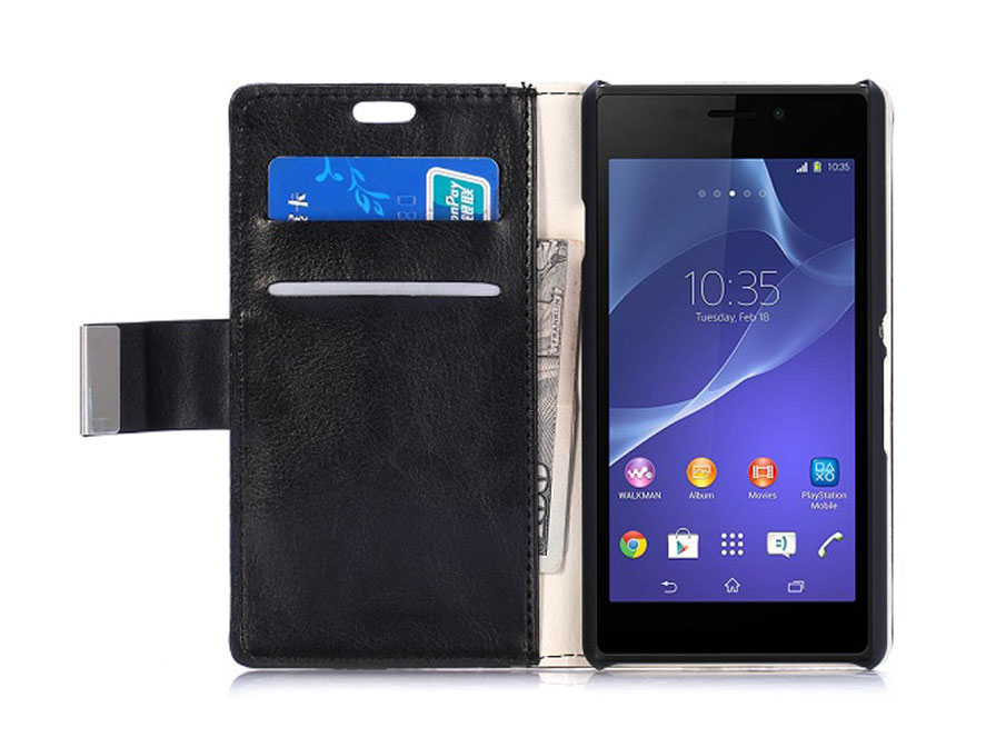 Deluxe Wallet Case - Sony Xperia E3 Hoesje