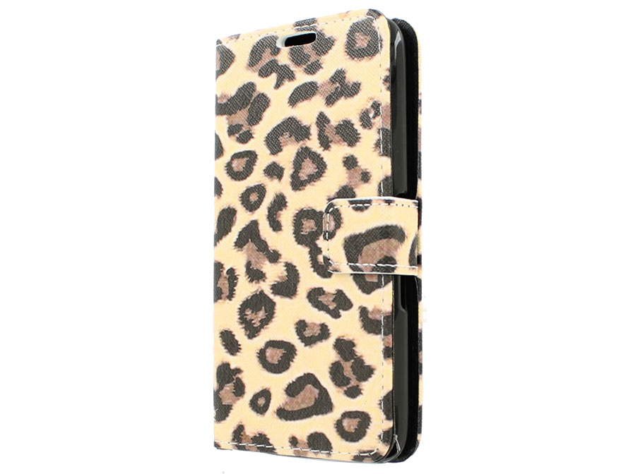 Leopard Book Case Hoesje voor Sony Xperia E4