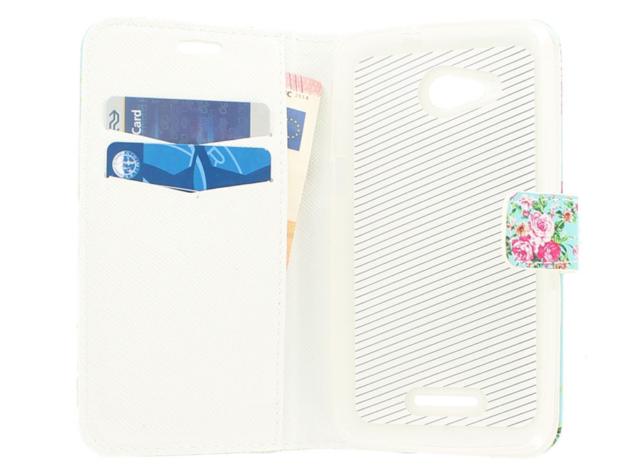 Flower Book Case Hoesje voor Sony Xperia E4g
