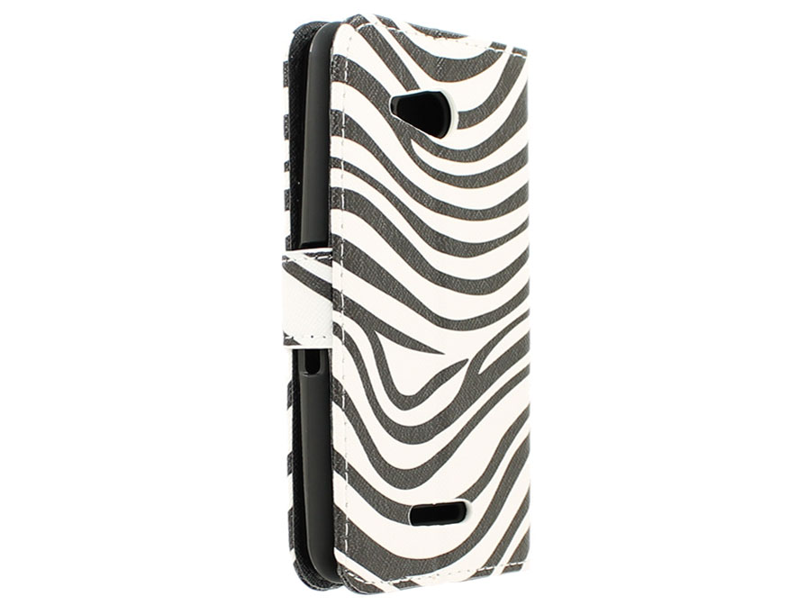 Zebra Book Case Hoesje voor Sony Xperia E4g