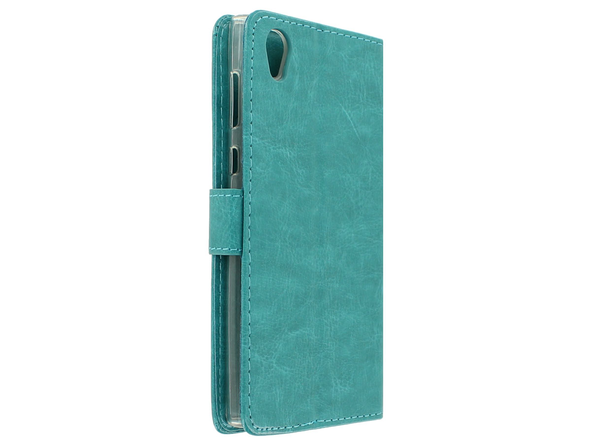 Wallet Bookcase Turquoise - Sony Xperia L1 hoesje