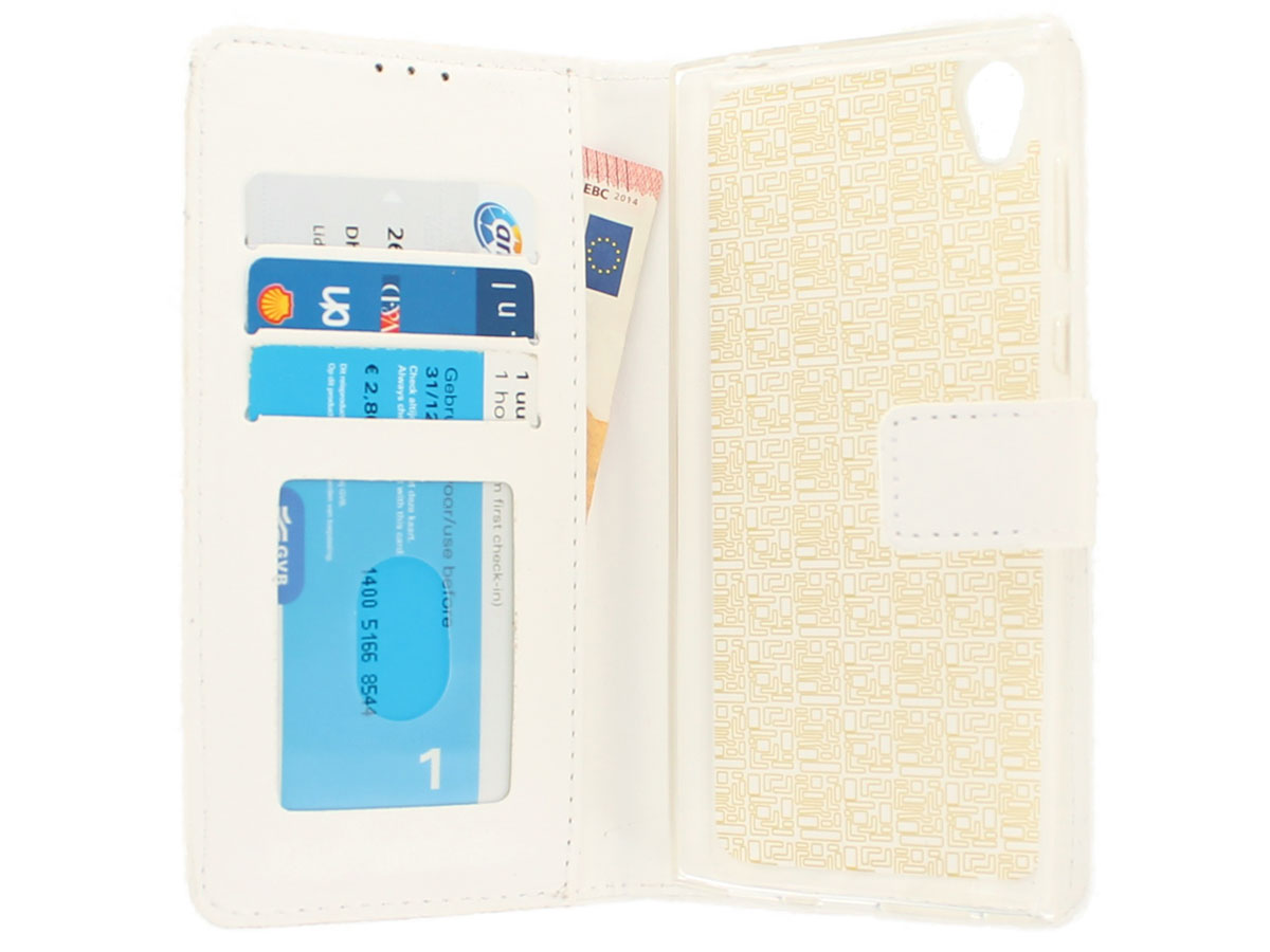 Wallet Bookcase Wit - Sony Xperia L1 hoesje