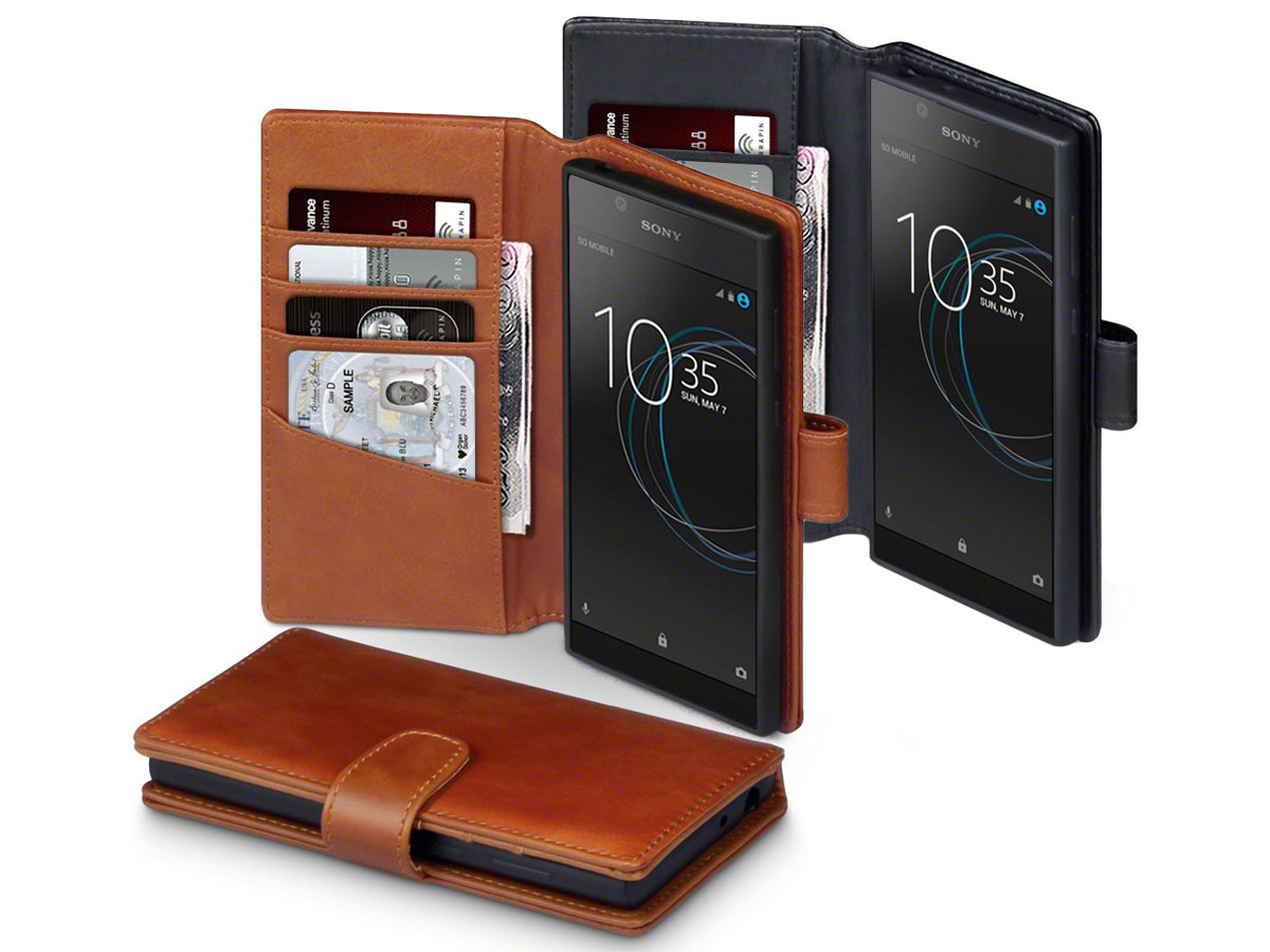CaseBoutique Leather Case - Leren Sony Xperia L1 Hoesje
