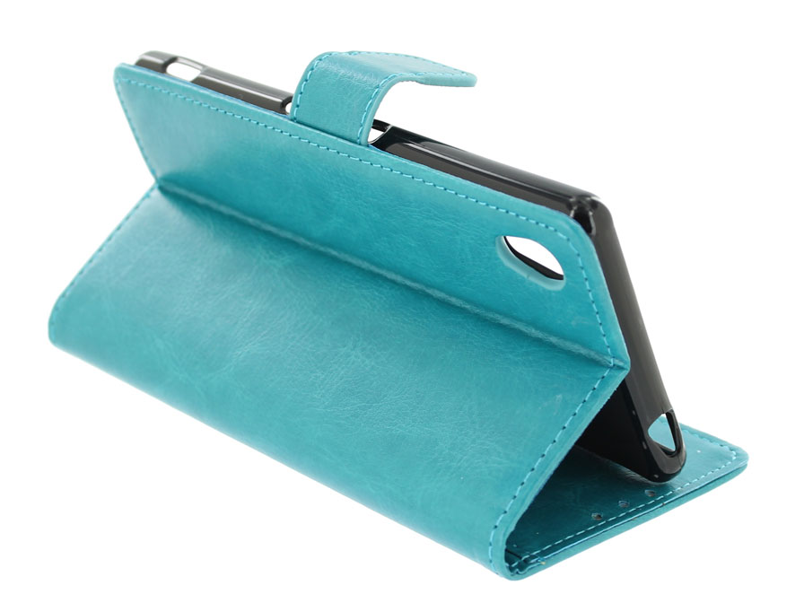 Wallet Book Case Hoesje voor Sony Xperia M4 Aqua