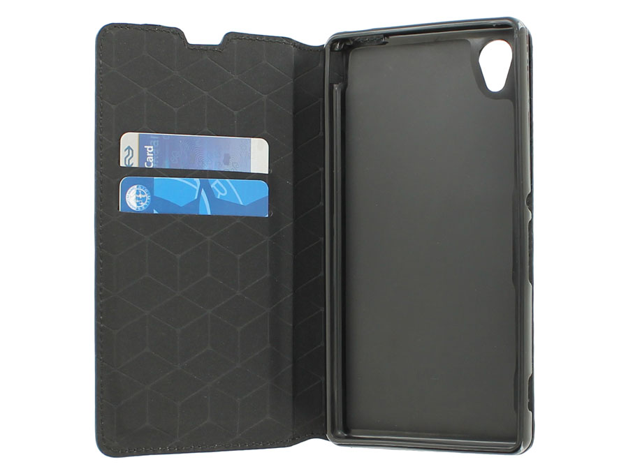 Slimline Wallet Book Case - Hoesje voor Sony Xperia M4 Aqua