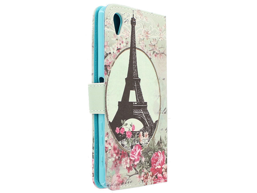 Retro Paris Bookcase - Sony Xperia XA hoesje