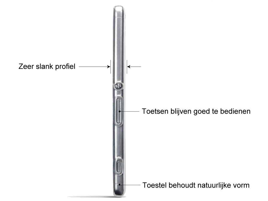 Crystal TPU Case - Doorzichtig Sony Xperia XA hoesje