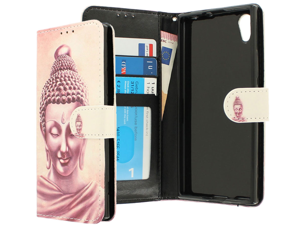 Boeddha Bookcase Flipcase - Sony Xperia XA1 hoesje