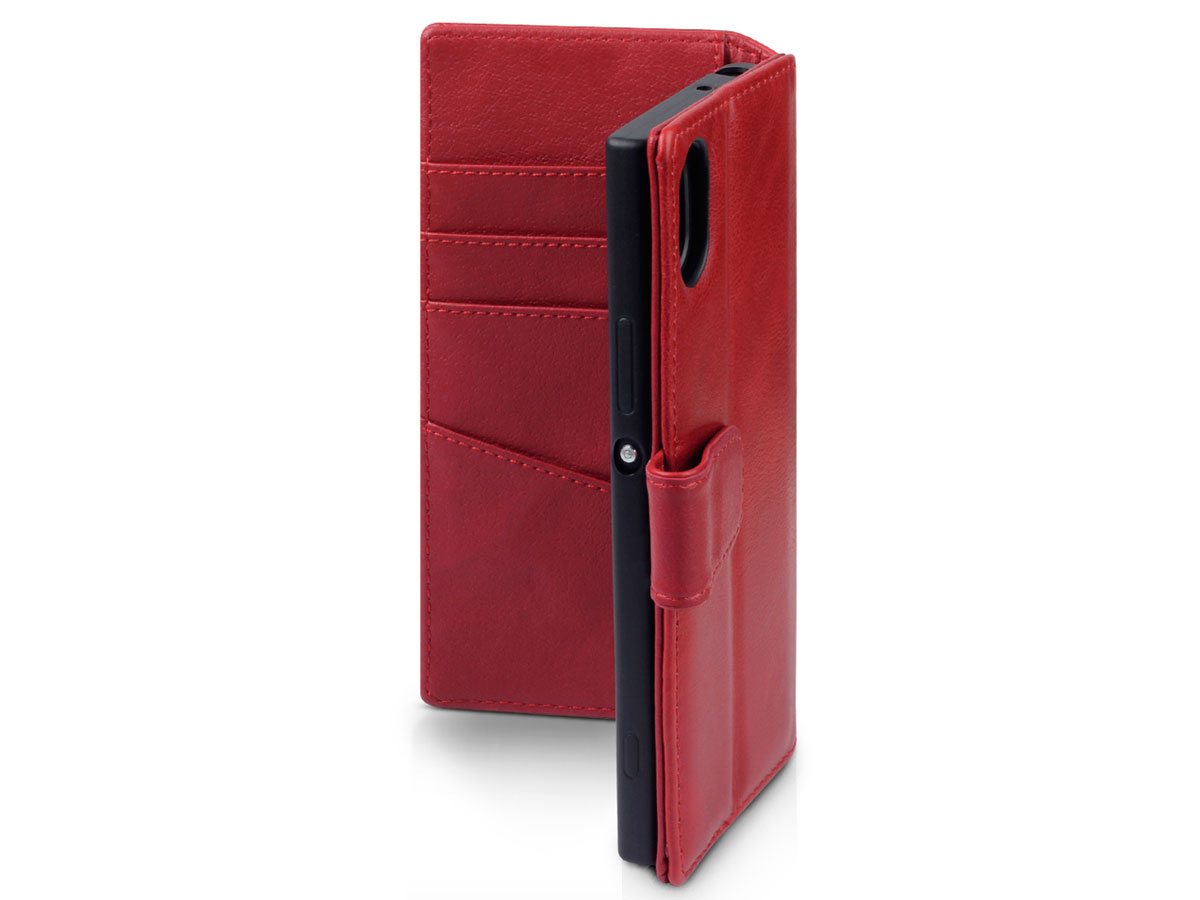 CaseBoutique Bookcase Rood Leer - Sony Xperia XA1 Hoesje