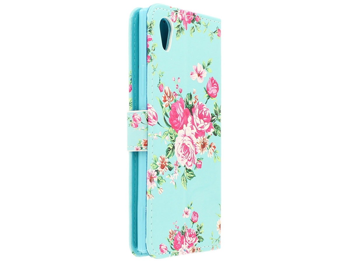 Flower Bookcase Flipcase - Sony Xperia XA1 hoesje