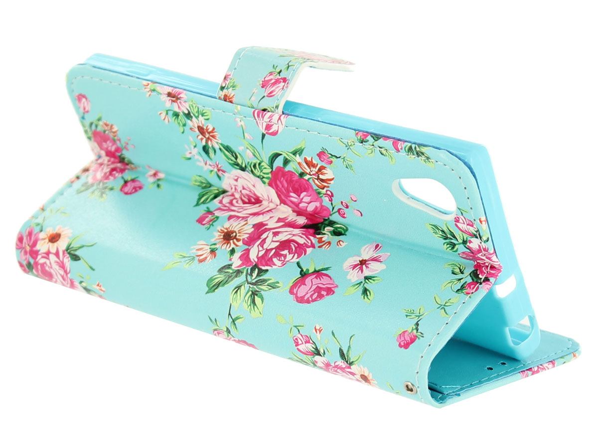Flower Bookcase Flipcase - Sony Xperia XA1 hoesje