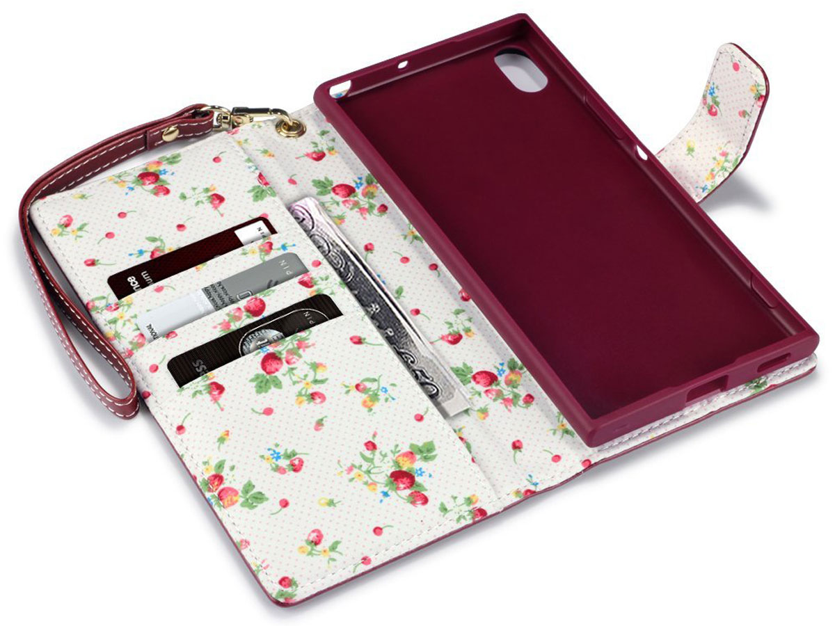 CaseBoutique Flower Bookcase - Sony Xperia XA1 Ultra Hoesje