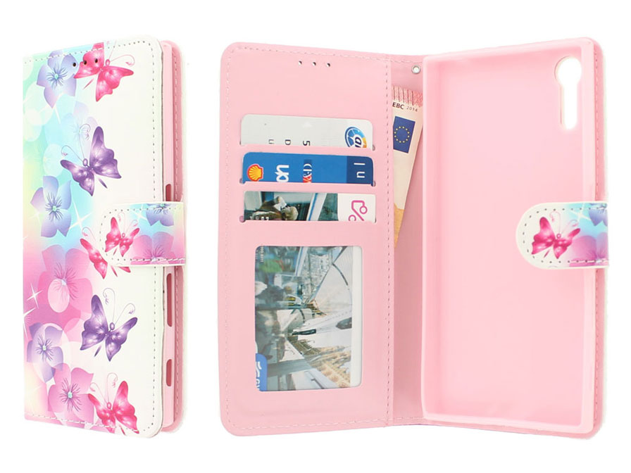 Butterfly Bookcase - Sony Xperia XZ / XZs hoesje