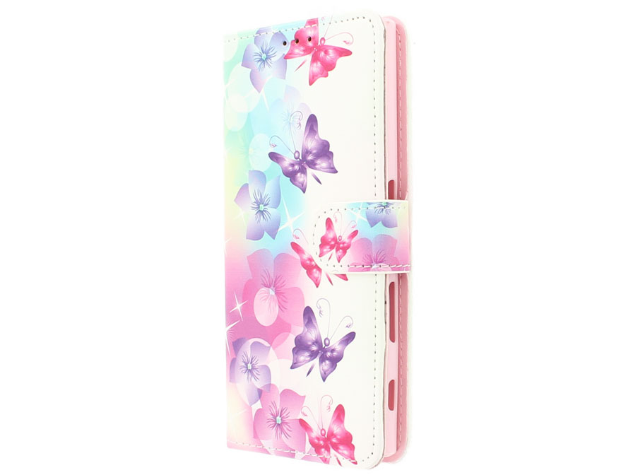 Butterfly Bookcase - Sony Xperia XZ / XZs hoesje