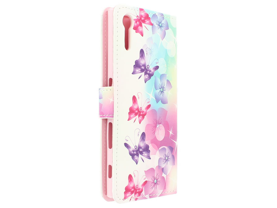 Butterfly Bookcase - Sony Xperia XZ / XZs hoesje