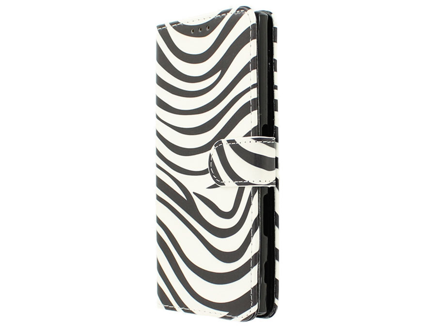Zebra print Bookcase - Sony Xperia XZ / XZs hoesje